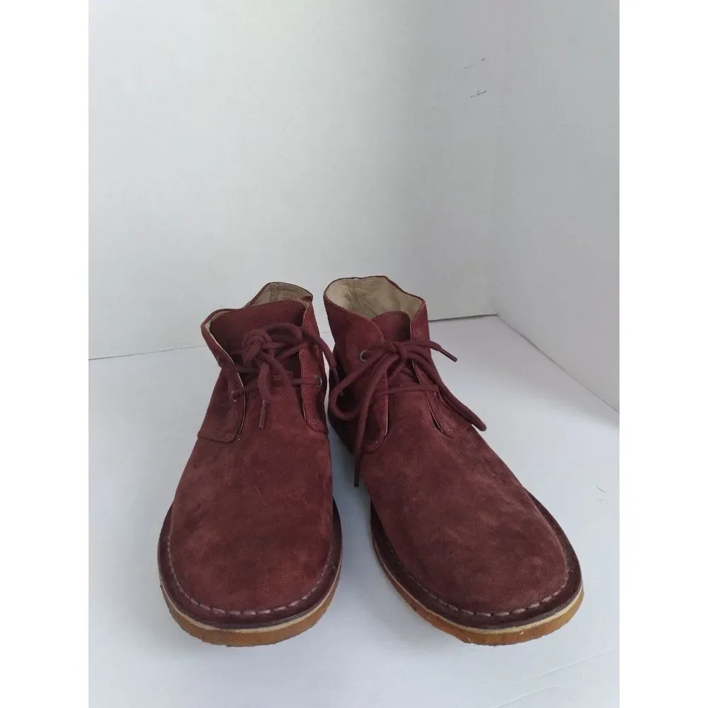 UGG Australia‎ Leighton Burgundy Suede Chukka Desert Boots Mens Wine Red
